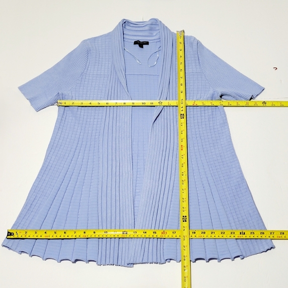 Lane Bryant Periwinkle Short Sleeve Cardigan (22/24) - Picture 9 of 9